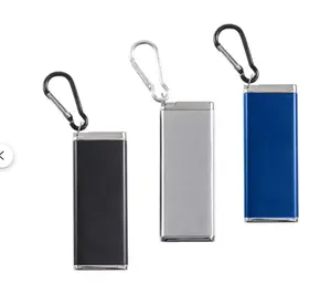 Stainless Steel Portable Pocket Ashtray Key Chain - Lighter Design, Compact and Durable