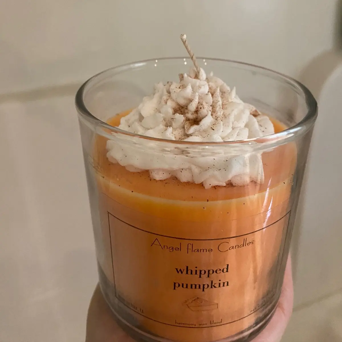 Whipped pumpkin candle