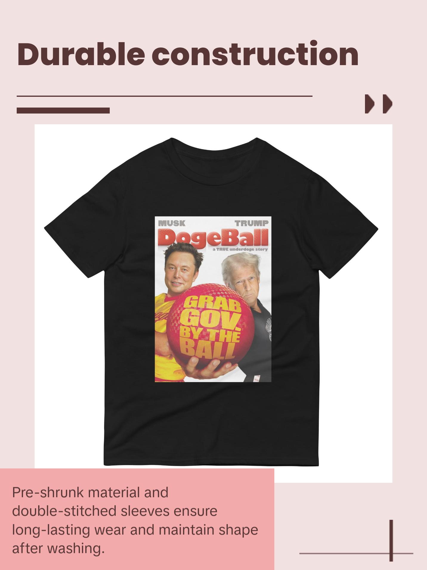 Dogeball Musk & Trump "a TRUE underdoge story" Unisex Tee