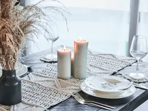 Macrame Table Runner - Handmade Bohemian Rustic Table Decor for Bohemian Enthusiasts and Rustic Decor Lovers