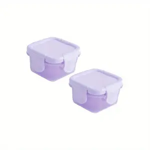 2pcs Food Packaging Storage Box, Airtight Food Box, Plastic Storage Containers