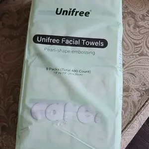 Unifree Disposable Face Towels – Ultra Soft Gentle Facial Towels for Skincare, Single-Use Towel, Wet and Dry for Personal Daily Routine, Valentines Gift
