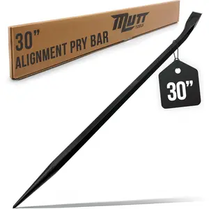Tools 30 Inch Heavy Duty Alignment Pry Bar – Professional-Grade Sleever Bar – For Line-Up & Spud Work – Ideal for Ironworkers, Construction, & Industrial Use