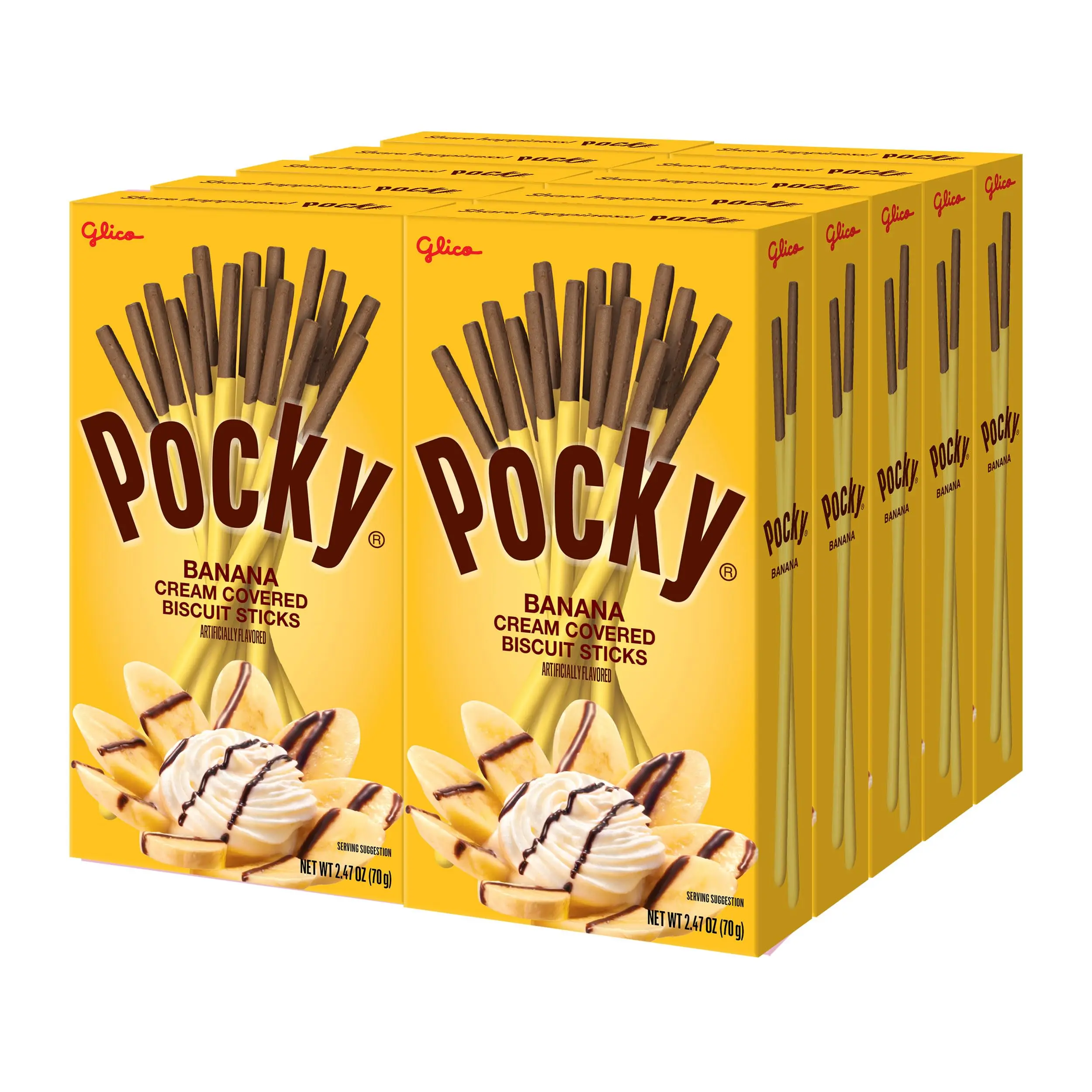 Pocky Biscuit Stick Chocolate Banana 2.47 Ounce