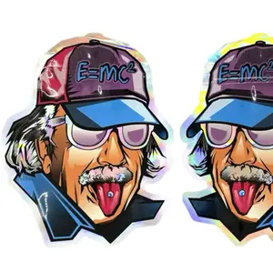 Albert Einstein resealable smell proof packaging mylar bag zipper