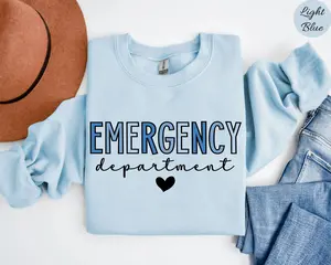 Emergency Department T-Shirt / Sweatshirt / Hoodie Unisex Cotton Fabric ER Nurse shirt Gift