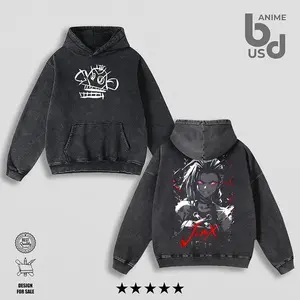 Jinx Arcane LOL Retro Heavy Hoodie Wash – Double Printed Cool Style, Oversize Unisex Cotton, Retro 90s Graphic Tee, Streetwear, Menswear, Gift For Anime Fan T99 U60