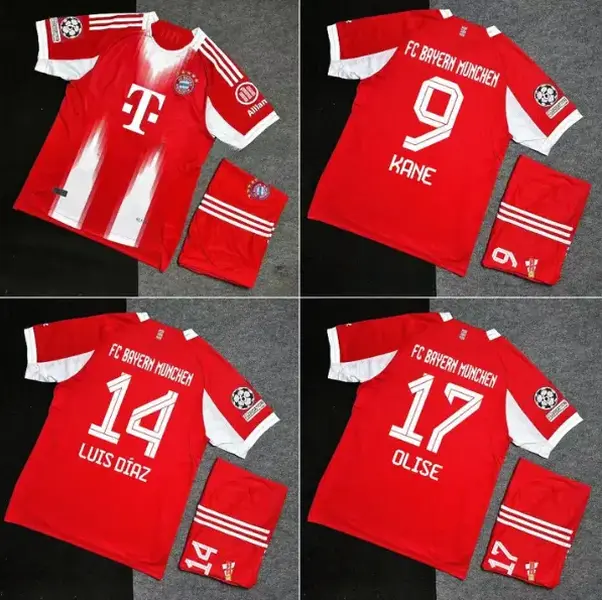 Bayern Munich 17 Home/Away Jersey 2025/26 – Unisex Red Bundesliga Replica Soccer Shirt, Football Fan Match Day Top