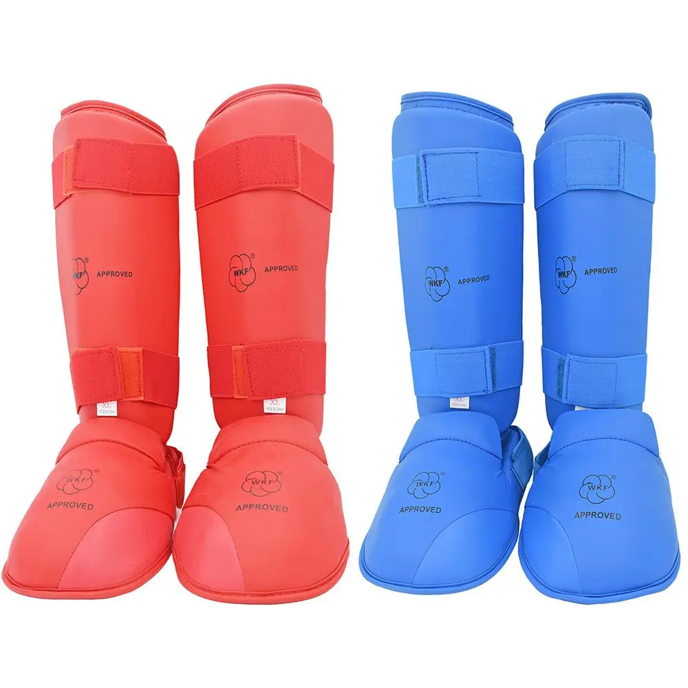 Adjustable Thickened Kick Pads, 1 Pair Martial Arts Sparring Kick Pads with Arch Support, Leg Protective Gear for Training, Boxing Equipment