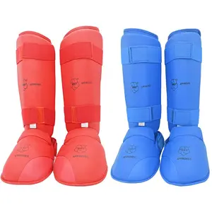 Adjustable Thickened Kick Pads, 1 Pair Martial Arts Sparring Kick Pads with Arch Support, Leg Protective Gear for Training