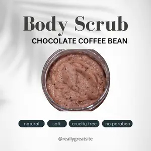 Chocolate Coffee Bean Exfoliating Body Scrub