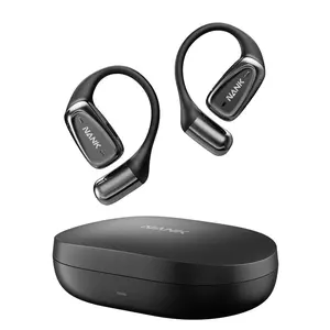 NANK OE Mix Open-Ear Wireless Headphones with 5.4 Bluetooth Wireless Earbudes, Deep Bass Stereo Sound, Built-in Mic, Clear Calls, IPX5 Waterproof Sport Design for Workout & Travel