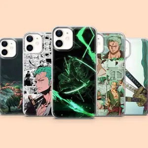 Roronoa Zoro Phone Case One Piece Swordsman Compatible with iPhone 11, 12, 13, 14, 15, 16, 17 & Samsung S22 S23 S24 S25 – check our available sizes