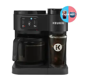 Keurig K-Duo Essentials, Hot & Iced Single-Serve K-Cup Pod Coffee Maker & Carafe, Black