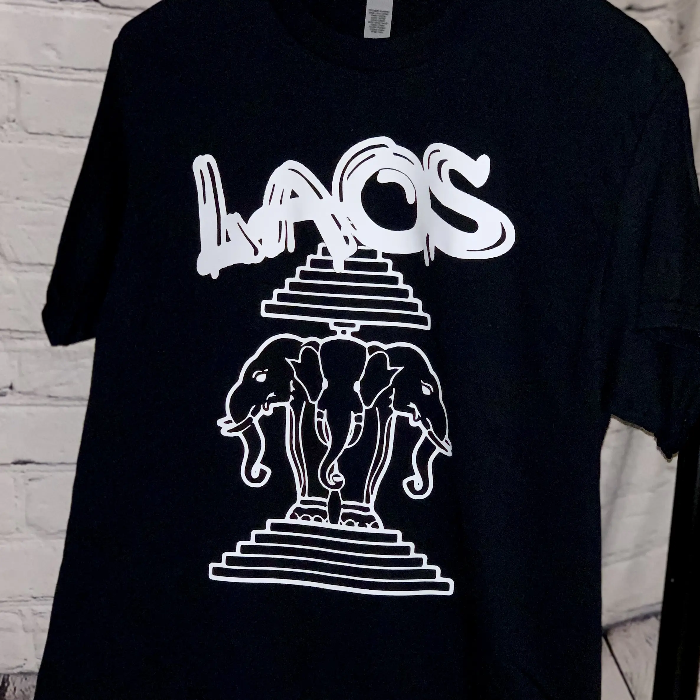 Laos + 3 Head Elephant Tshirt