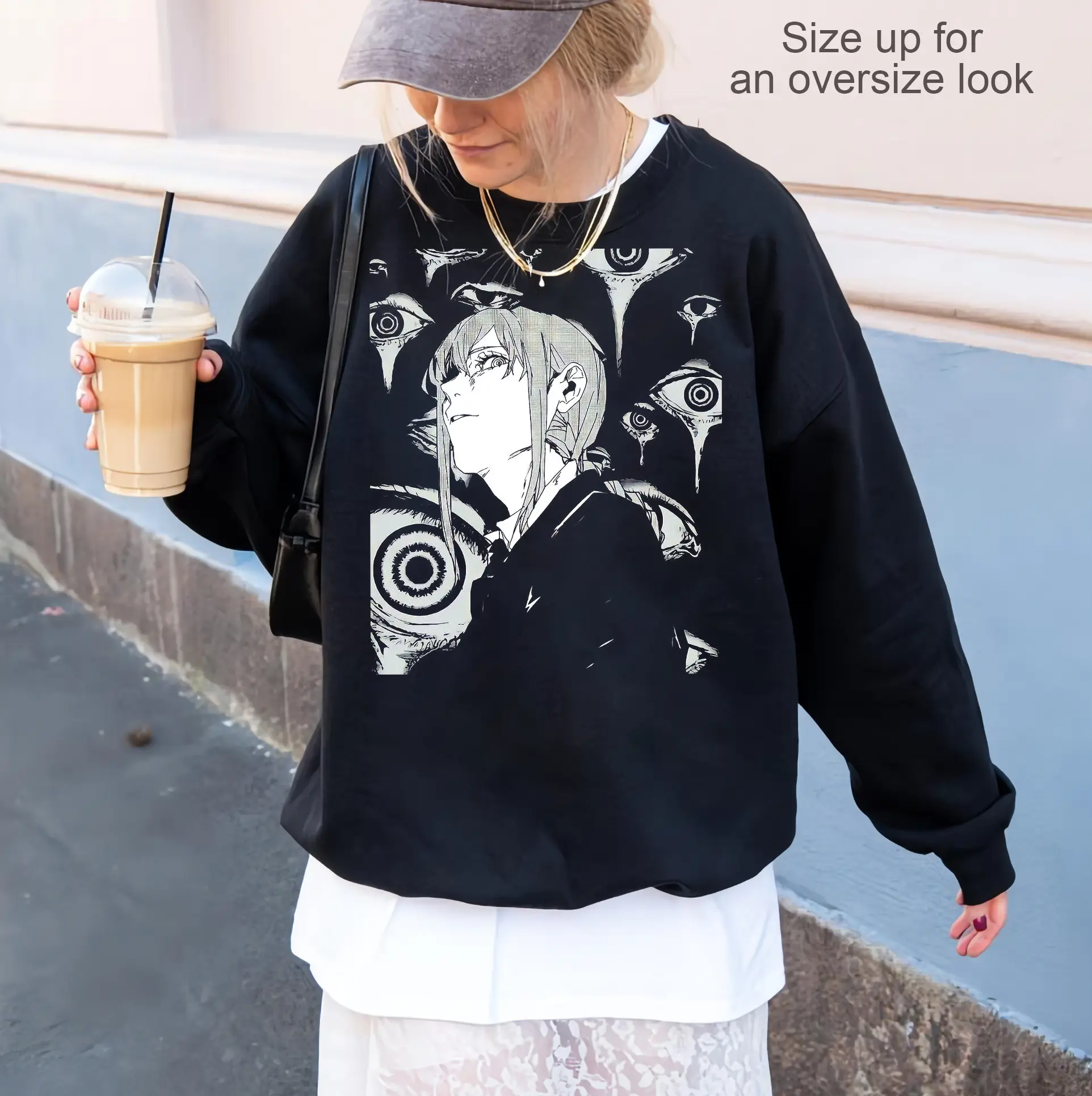 Chainsaw Man Makima Control Devil Eyes SWEATSHIRT, HOODIE, TSHIRT, CSM Reze Arc, Anime Street Style Outfit