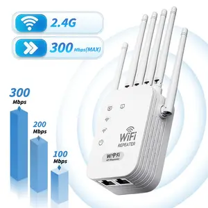 Wireless WiFi Extender with Ethernet Port  Long Range Wifi Extender Router Extender 2.4GHz Signal Booster WiFi Repeater 300mbps Wireless Repeater for Gaming, Streaming, Browsing and more, Simple Install Wide Compatibility
