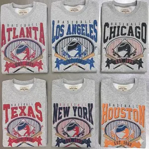 Vintage Baseball Graphic Tee Sports Baseball Player Ash Grey Sweatshirt Game Day Shirt Ballpark Baseball Top Unisex Sports Game Shirt - PTS