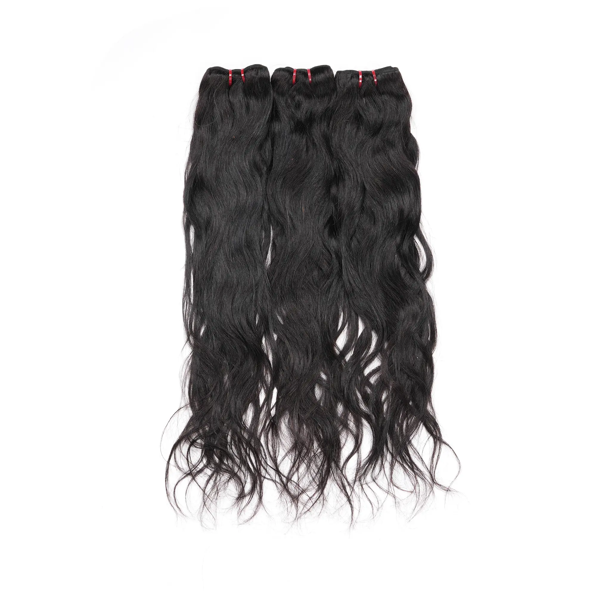 Natural Wave 3PCS Human Hair Extension Bundles Natural Black Color 12-26 Inches Hair Weave Bundles Remy Hair