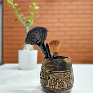 Makeup Brush Holder, Spoon Holder, Wooden Pen Holder, Antique Decor Gift, Gift for New Home, Pen holder