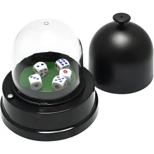 Automatic Lucky Dice Roller Cup Set with 5 Dices for Family Friends Party Games EK1883