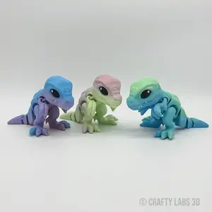 New Cinderwing Tiny Dino's - Flexi T-Rex - 3D Printed Figurines