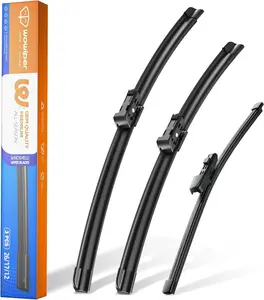 Volkswagen Tiguan 2018-2022 Wiper Blades, WOWIPER 25"+22" Front & 15" Rear Windshield Wiper Blade Set, All-Weather Replacement Wipers