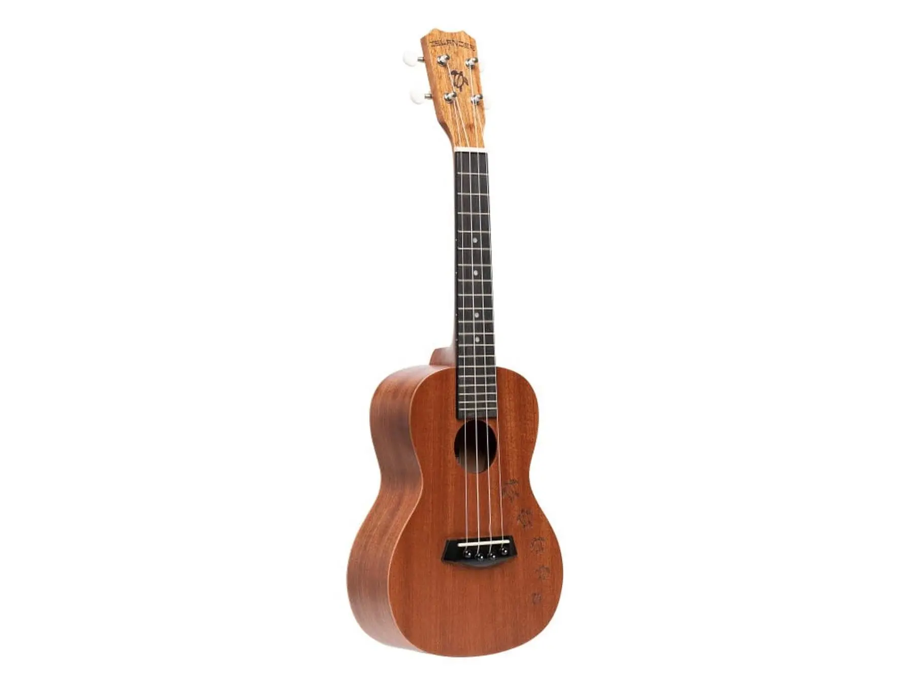 Islander 25242 Traditional Concert Ukulele - Mahogany Body, Satin Finish, Turtle Design, Abs Dots Inserts, 1.5 in. Nut Width, 24 in. Scale Length, 24 in. & 381 mm Overall Length