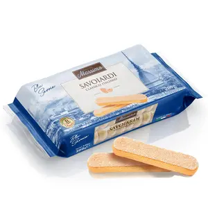 Massimo Savoiardi Classic Italian Lady Finger Cookies 200g Pack of 1 Premium Ladyfingers for Tiramisu Cakes Desserts & Pastries Made in Italy