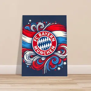 Bayern Munich Poster, Bayern Munich Art, Football Poster, Football Print, Football Art, Soccer Poster, Soccer Decor Gift - No Frame