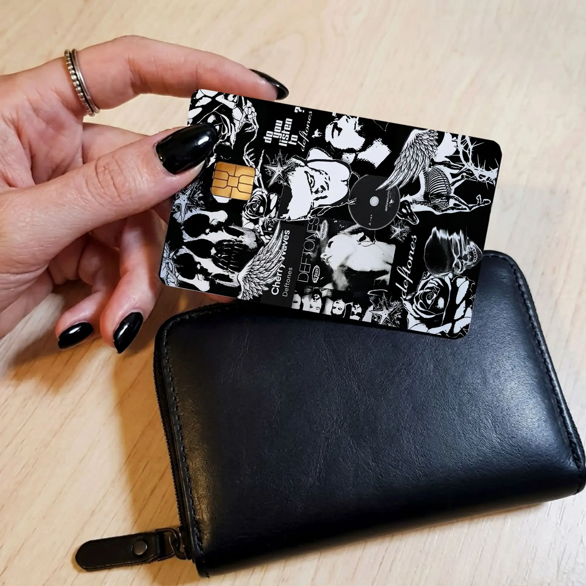 Deftones Credit Card Skin, Rock Music Albums Card Decals, Y2K Nu-Metal Premium Matte Vinyl Stickers for Rock Music Fans