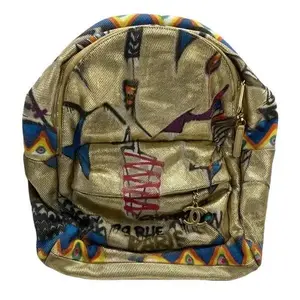 Pre-owned CHANEL Canvas Backpacks Gold Graffiti Backpack IB25090139