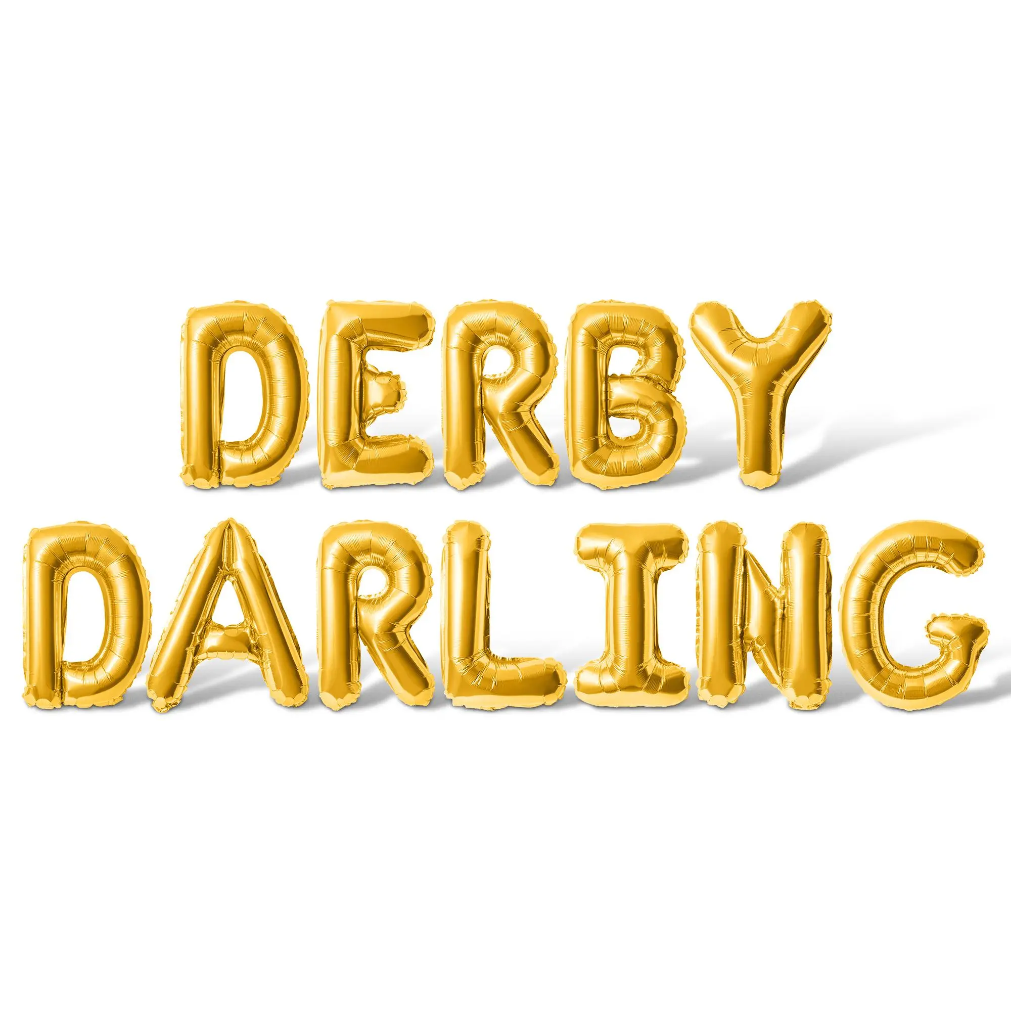 Letter Balloons - DERBY DARLING 16" Inch Alphabet Letters Foil Mylar Balloon Kentucky Derby Day Party Banner