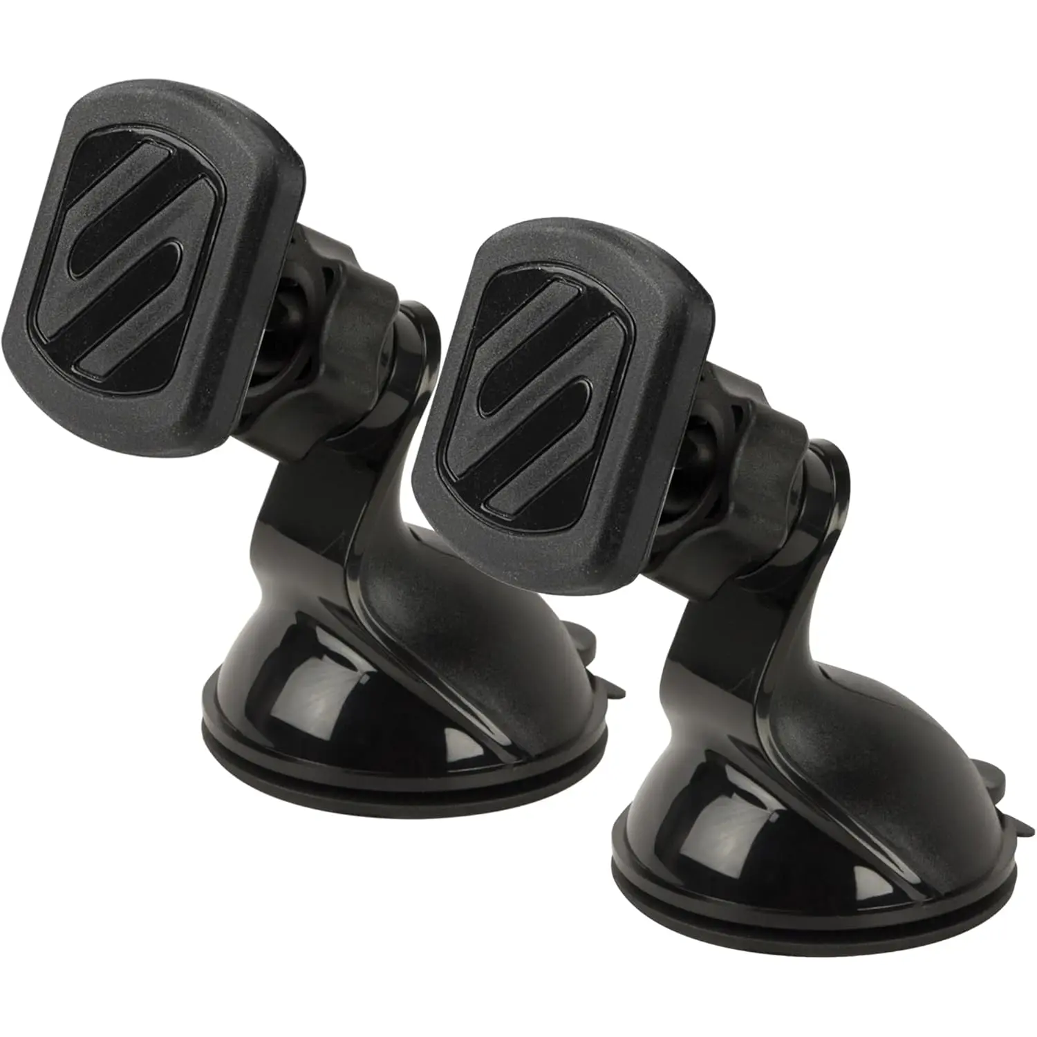 Scosche MAGWSM-2PXCES0 Magicmount Magnetic Suction Cup Phone Mount for Car Windshield/Dashboard, 360° Adjustable Magnet Head, Universal Phone Holder Compatible with Iphone, Samsung & More (Pack of 2) Scosche