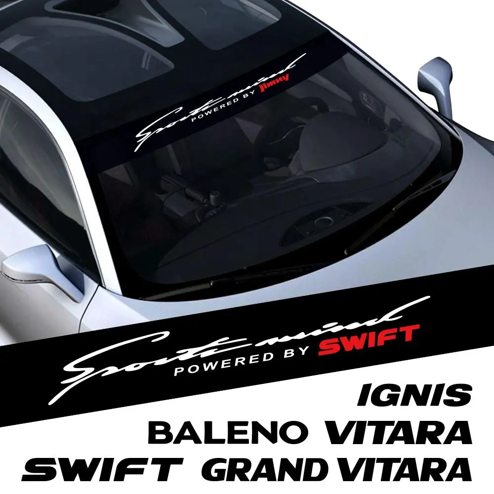 For Suzuki Swift SX4 Jimny Ignis Alto Samurai Baleno Grand Vitara Celerio Ciaz Ertiga Car  Windshield Decal Sticker Accessories