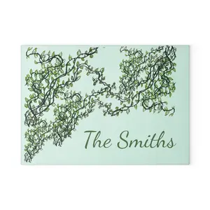 Personalized Ivy Glass Cutting Board, 8\ X 11\" Kitchen Chopping Board for Charcuterie Use