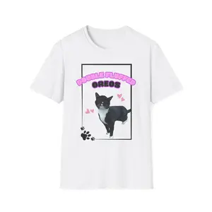 Double Fluffed Oreos B Line Unisex Softstyle T-Shirt, Cute Pet Shirt, Animal Lover Tee, Casual Everyday Wear