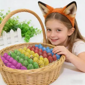 60 Pcs Hatching Dinosaur Eggs for Kids Party Favors, Easter Egg Filled with Toys Novelty Grow in Water Dino Eggs with Toys Inside Easter Basket Stuffers Birthday Gifts, Classroom Prize, Pinata Fillers