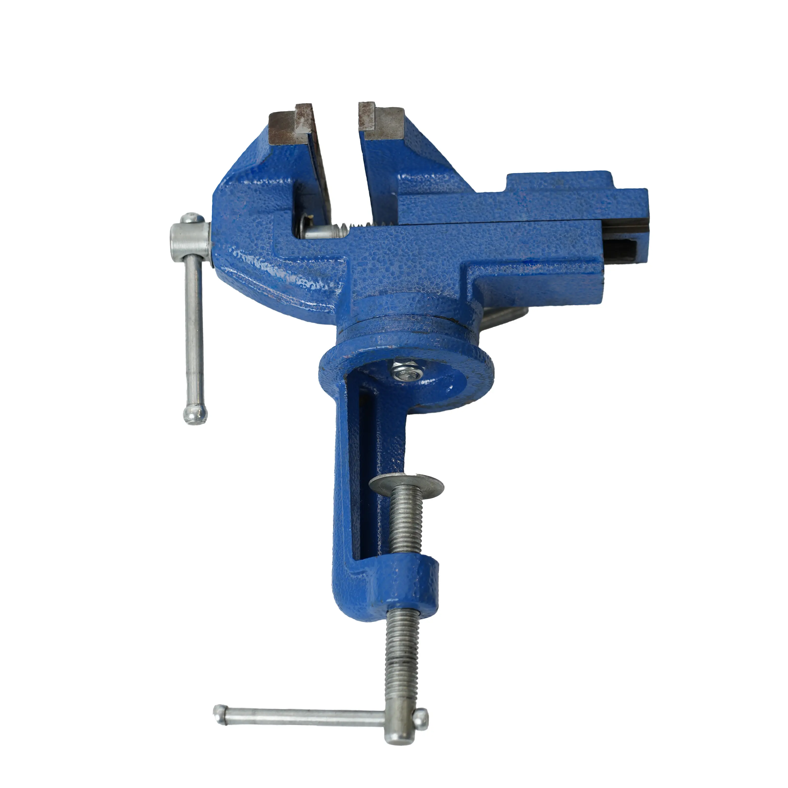 Table Vise, 360° Swivel Base Universal Home Vise Portable Bench Clamp, Clamp-on Vise Bench Clamps Fixed Tool for Woodworking, Metalworking, Cutting Conduit, Drilling, Sawing