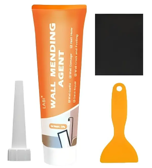 Drywall Repair Kit, 2 Pcs Spackle Wall Repair Kit, New Wall Crack Repair Paste, Wall Repair Paste Tube with Scraper/Sandpaper, Effective Repair of Scratches, Holes, Cracks and Wall Graffiti (2*250g)
