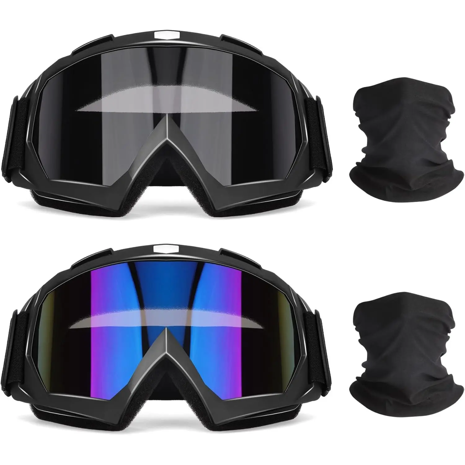 Dirt Bike ATV Protective Goggles - Outdoor Riding Off Road Eyewear, Men's Dirt Bike Accessories for Motocross Skiing, Outdoor Riding Goggles
