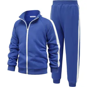 Boy's Active Tracksuits Sets Full Zip Sports Jogging Suits Athletic Running 2 Piece Sweatsuits for 5-13 Years