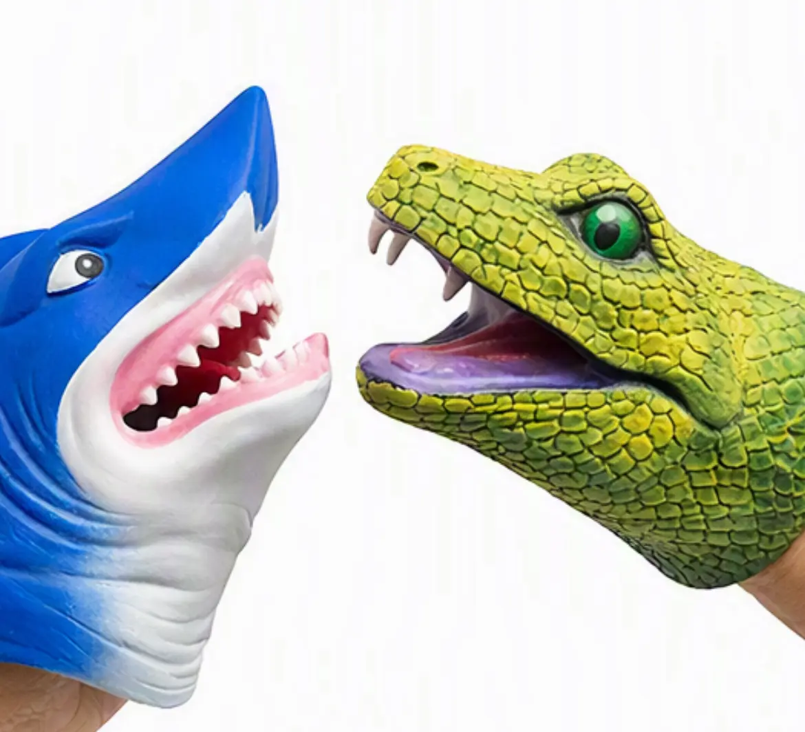 Predator Duo Hand Puppet Set - shark and  snake