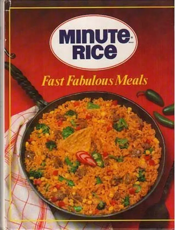 Used English Soft Cover Paperback Book - Minute Rice Fast Fabulous Meals by Favorite Recipes - 0.87 lbs