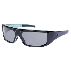 POPTICALS, POPGEAR, Polarized Sunglasses, Gloss Black/Blue Crystal Frame, Gray Lens, Small Fit