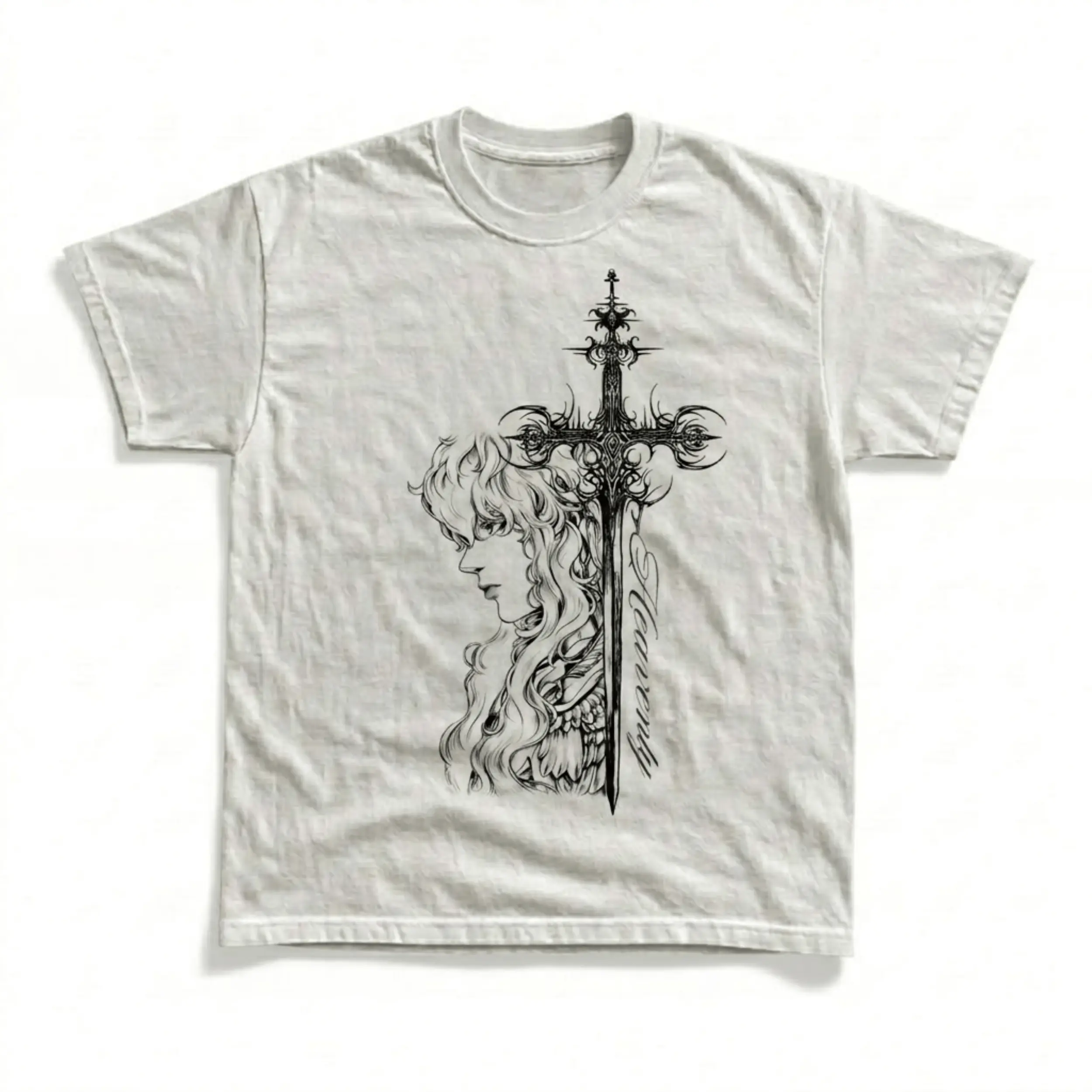 Griffith’s Destiny Vintage Tee, Berserk Anime T-Shirt, Goods Graphic Tee, Aesthetic Shirt, Gothic Grunge Y2k Emo Scene Amity Affliction Style Clothes, Unisex Trendy Otaku Gift Shirt Top Menswear Womenswear Streetwear