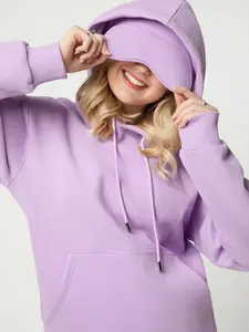 LIKESELF Oversized Hoodie – Fleece-Lined Pullover with Built-In Eye Mask & Zipper Pocket