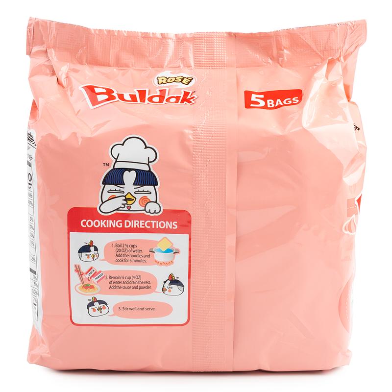 Samyang Buldak Ramen Rosé Flavor 5pk 24.65 oz Korean Instant Food Noodle Spicy Pansit