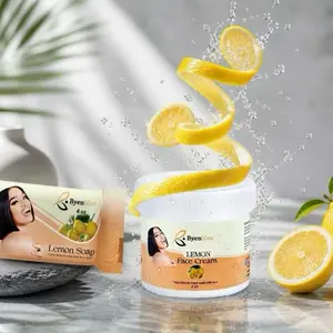 Grimèl Dyòl Nwè face Set  citron Skin Repair Moisturizing Smoother Cream Exfoliate