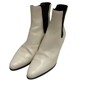 Pre-owned Celine Calfskin Small Leather Goods Jaquno Short Boots